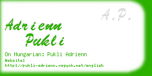 adrienn pukli business card